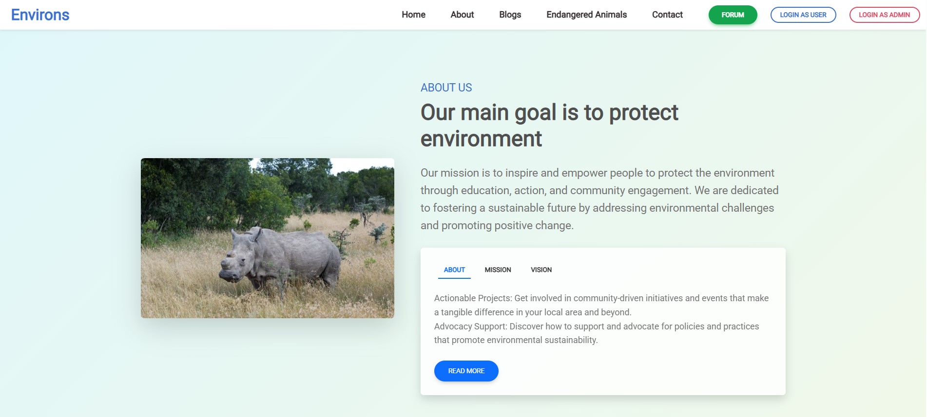 EndangeredVoice animal awareness