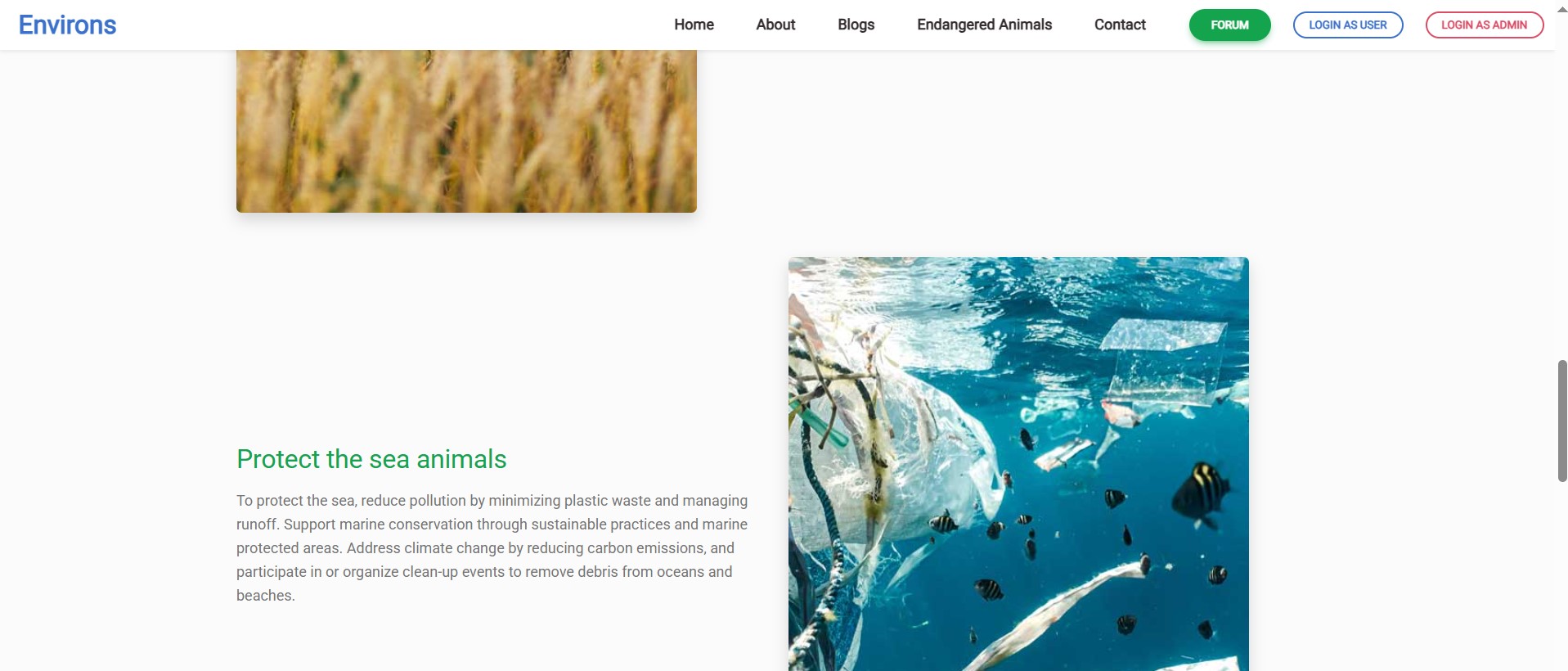 EndangeredVoice species section