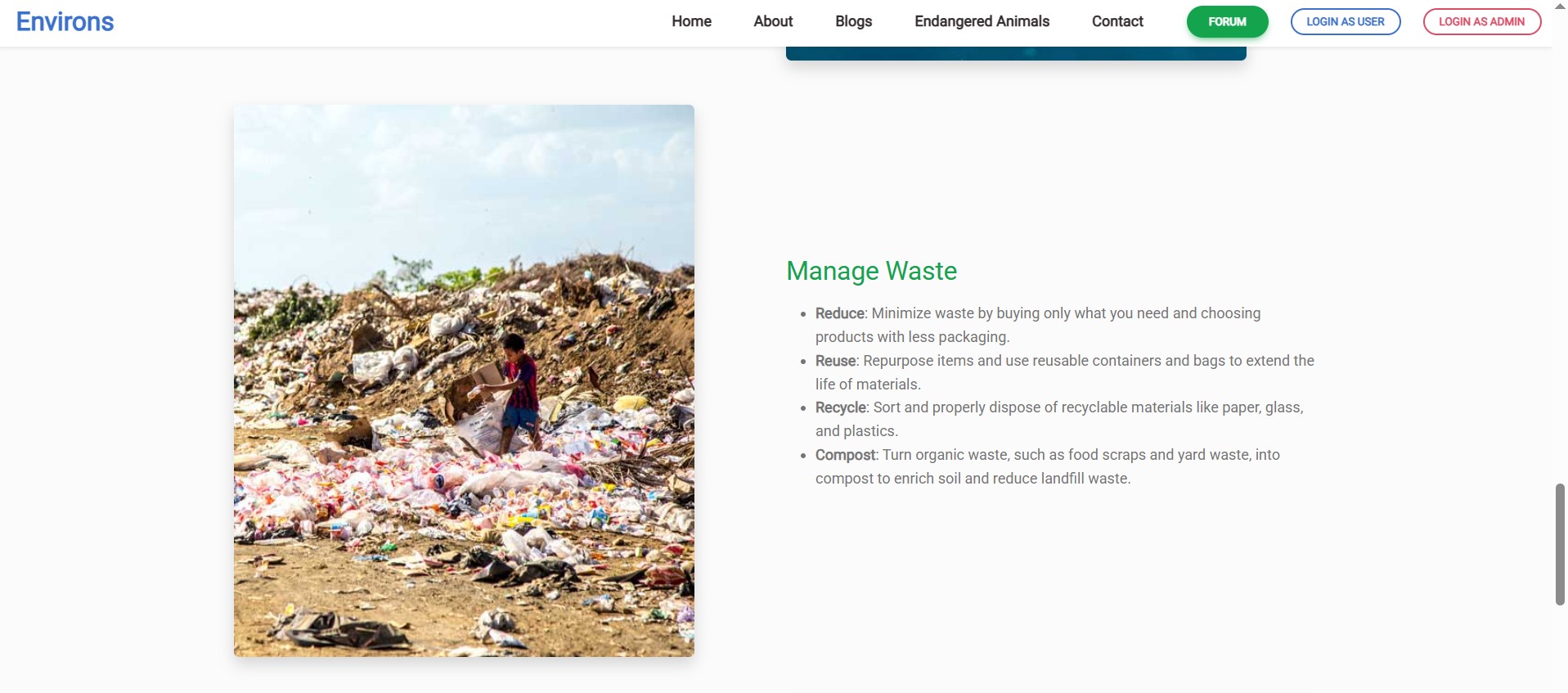 EndangeredVoice blog page